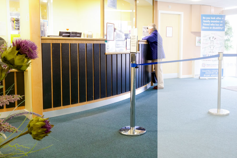 The Reception Desk and Foyer