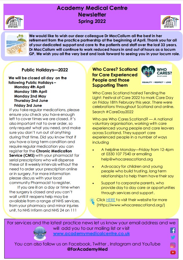 Spring Newsletter Cover