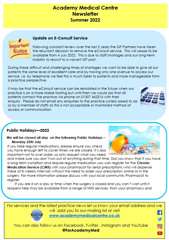 Summer Newsletter Cover