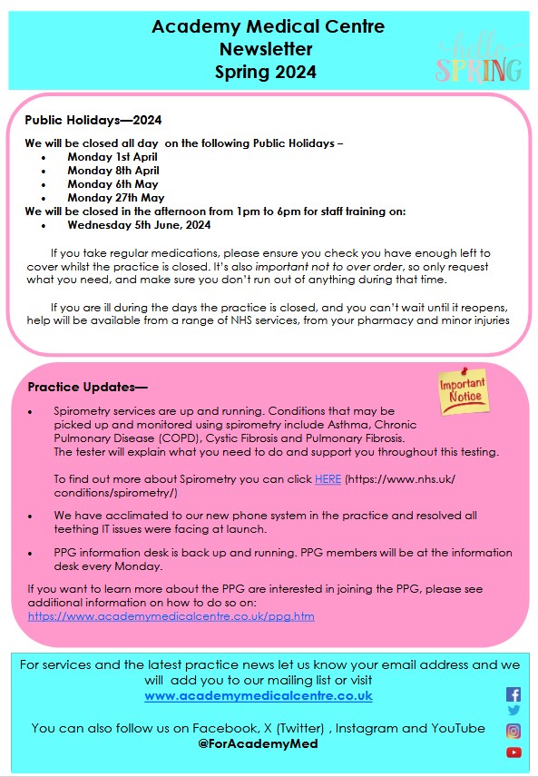 Spring Newsletter Cover
